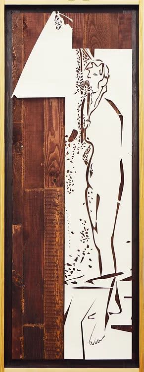 PD-LCP0016.02 - Scream | Drawings by Elvira Dayel. Item composed of wood and paper