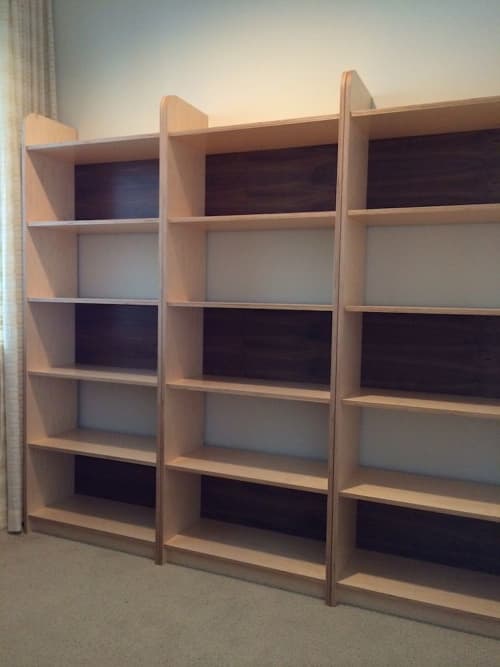 Custom JLD Bookcases | Book Case in Storage by Jason Lees Design. Item made of wood