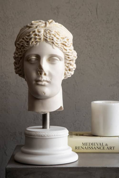 Nemesis Decorative Marble Bust Antalya Archeological Museum | Sculptures by LAGU. Item composed of marble