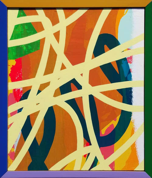 Small Loops | Paintings by ABDA Collective. Item composed of wood in contemporary or eclectic & maximalism style