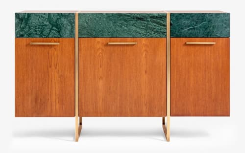 Famed Console No:1 | Media Console in Storage by LAGU. Item composed of oak wood
