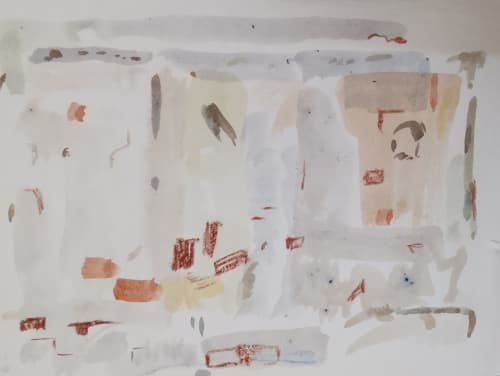 Abstract art-16 | Oil And Acrylic Painting in Paintings by Arttake. Item made of canvas with paper works with contemporary & coastal style