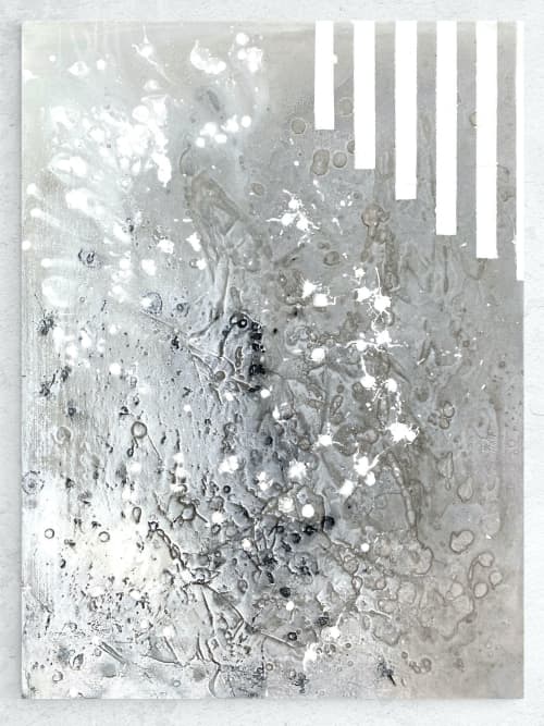 White noise /2 | Oil And Acrylic Painting in Paintings by Cristina Dalla Valentina. Item made of canvas with synthetic