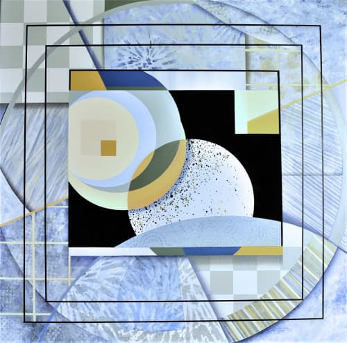 Design Adaptation 2:  Circles & Squares | Paintings by Cheryl Eggleston