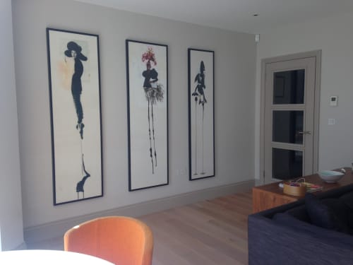 Artworks | Oil And Acrylic Painting in Paintings by Rosie Emerson. Item made of synthetic
