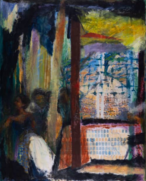 Dreaming of Egypt | Oil And Acrylic Painting in Paintings by Sally K. Smith. Item composed of linen in contemporary or traditional style