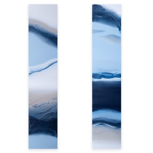 Ethereal 2- Vertical Abstract | Oil And Acrylic Painting in Paintings by Nichole McDaniel