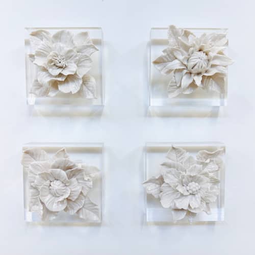 Floral Acrylic Wall Sculpture | Sculptures by Julia Stanger Studios