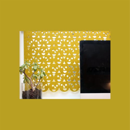 Felt window covering | Window Shade in Curtains & Drapes by Molly Fitzpatrick