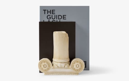 Ionic Bookend No:2 | Sculptures by LAGU. Item made of marble