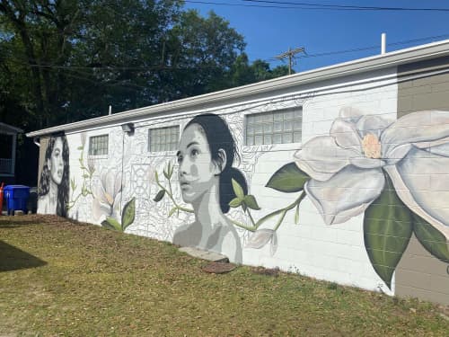 Park Circle Mural | Street Murals by Christine Crawford | Christine Creates. Item composed of synthetic