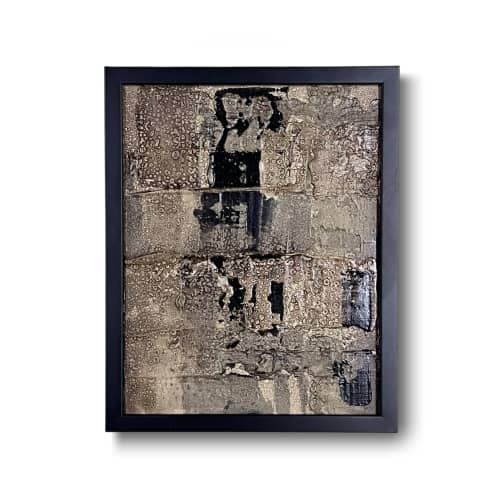 Basalt No. 1 - Original Mixed-Media Abstract Painting | Mixed Media in Paintings by J. Kent Martin. Item in mid century modern or modern style