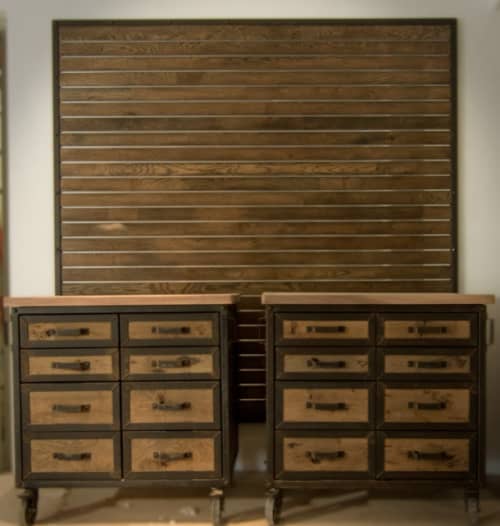 Wanderlust Ironworks Utopia Cabinets | Storage by Wanderlust Ironworks. Item composed of wood and steel