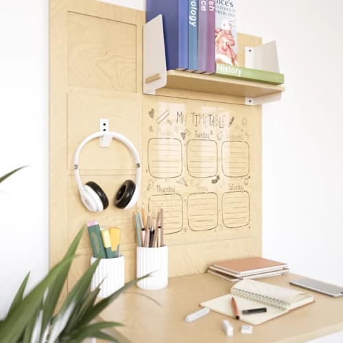 3x5 Workstation - Student Kit | Rack in Storage by NINE O. Item made of birch wood