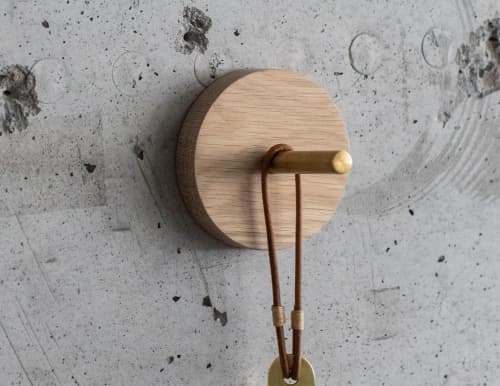 Ellis Round | Hook in Hardware by Coolican & Company. Item made of brass