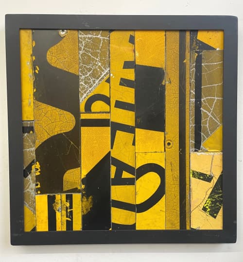 Transfigure #22 YELLOW | Wall Sculpture in Wall Hangings by GREG MUELLER. Item composed of aluminum compatible with contemporary and industrial style