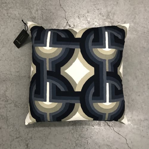 Contemporary Blue Pillow | Pillows by Parallel. Item made of cotton