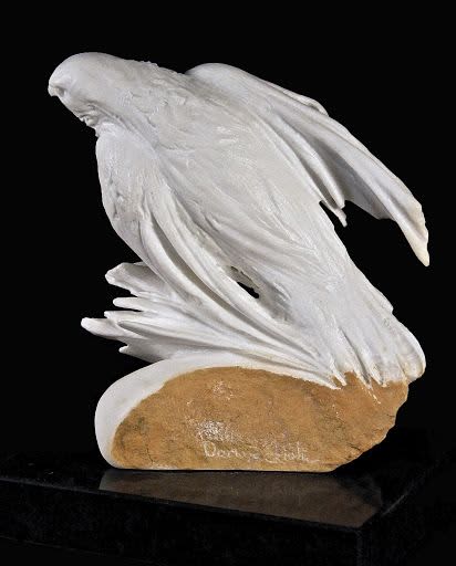 Bird in the wind | Sculptures by Dario Tazzioli. Item made of marble