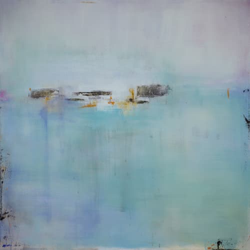 Collide | Oil And Acrylic Painting in Paintings by Jacquie Gouveia. Item composed of canvas