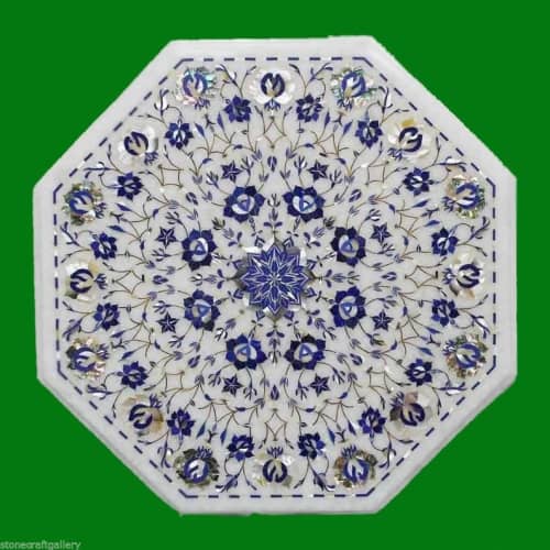 white marble table, coffee table, end table, tabletop | Tables by Innovative Home Decors. Item composed of marble compatible with country & farmhouse and art deco style