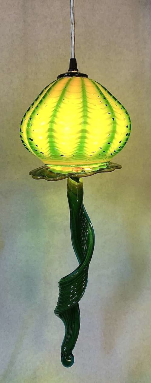Baby JellyFish Pendant Lamp | Pendants by Rick Strini. Item composed of glass