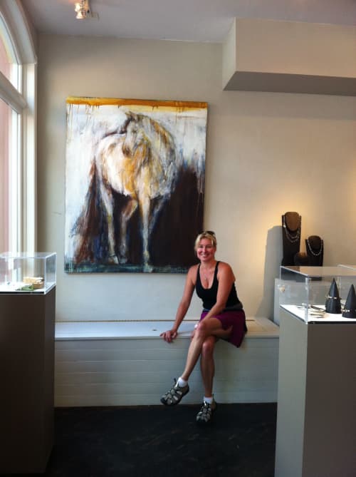 "Telluride" | Mixed Media by Bonnie Beauchamp Cooke. Item made of canvas