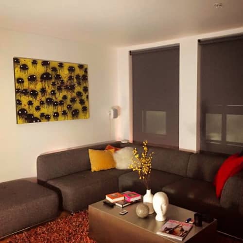 Yellow Jellies | Oil And Acrylic Painting in Paintings by Elliott C Nathan. Item made of canvas