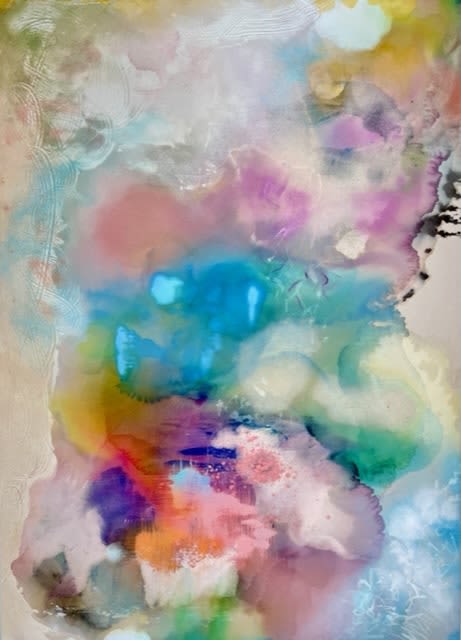 Heaven Can Wait Painting | Oil And Acrylic Painting in Paintings by Wyanne. Item composed of wood and canvas in contemporary or modern style