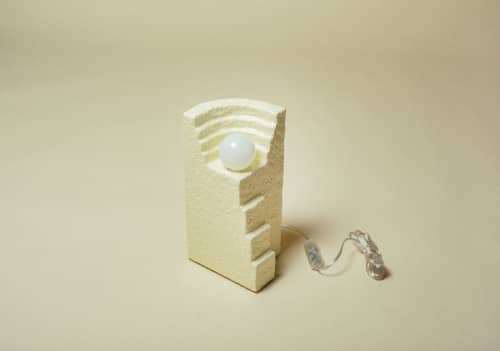 Medio Anfiteatro Table Lamp | Lamps by Algo Studio. Item composed of wood and steel in minimalism or contemporary style