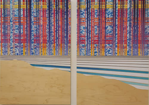 The Reckoning Of Time | Oil And Acrylic Painting in Paintings by Mark Bueno | Denver Tech Center in Greenwood Village. Item composed of wood and synthetic