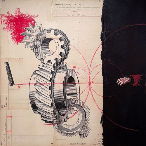 By Whom Surrendered I | Collage in Paintings by Glen Gauthier