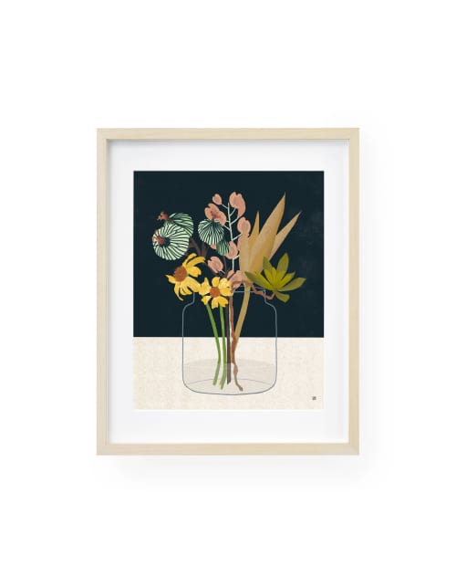 Crystal Floral | Prints by Birdsong Prints. Item made of paper