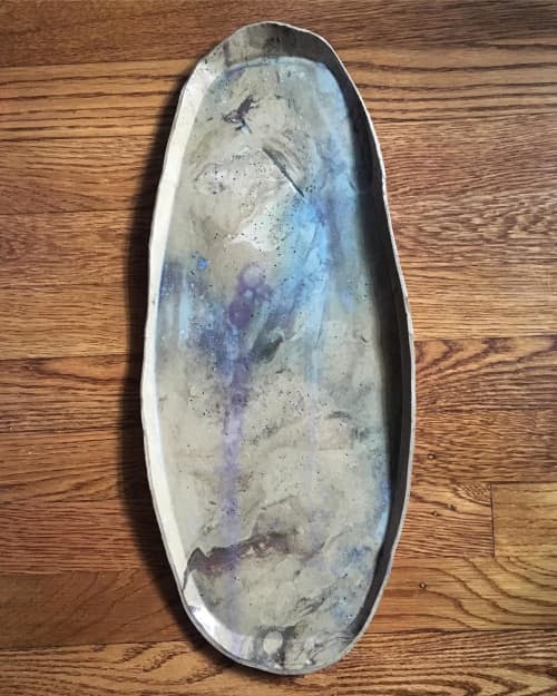 Abstract Serving Platter by Katie Troisi Wescover Plates & Platters