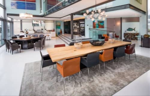 Wave Table | Dining Table in Tables by Innovative Sculpture Design. Item composed of wood & steel