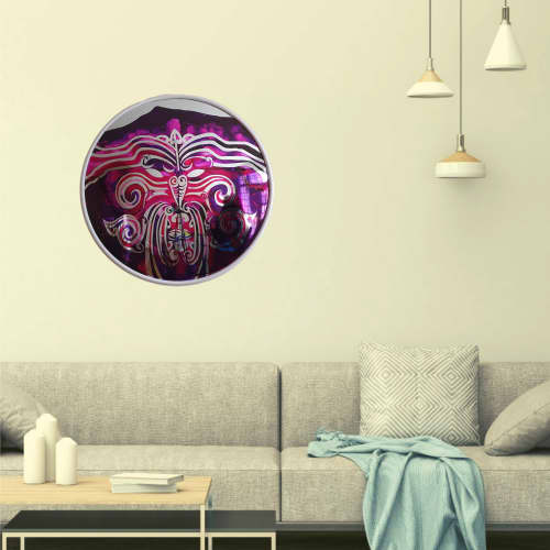 Convex Tangaroa Tiki #7 | Mixed Media by Frederick Worrell Art and Design. Item made of glass & synthetic