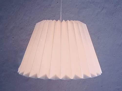 Empire Pleated lampshade - Cone, Modern lighting shade | Pendants by Studio Pleat. Item composed of paper in minimalism or contemporary style