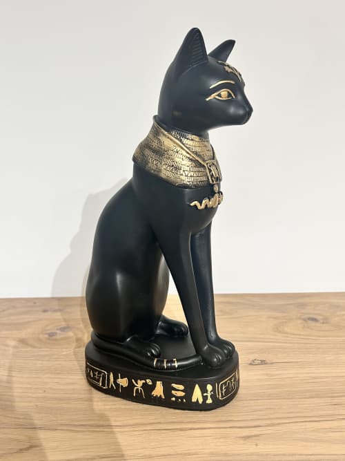 Bastet cat egypt all hand made and painted in Europe | Art & Wall Decor by ultimate European. Item in contemporary or country & farmhouse style