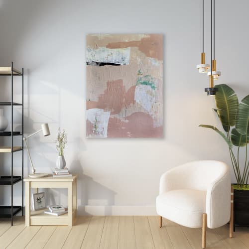 "Pieces of Peace" Original Painting | Mixed Media by Jessalin Beutler. Item composed of canvas compatible with contemporary style
