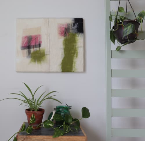 Color Sense Is A Biological Luxury - Abstract Fiber Art | Oil And Acrylic Painting in Paintings by Camp Copeland Studio