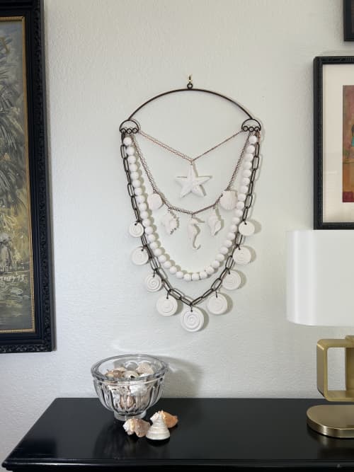 Seaside | Wall Sculpture in Wall Hangings by Sarah Zarrabi. Item composed of metal and ceramic in boho or contemporary style