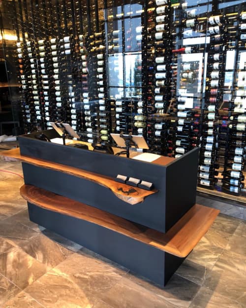Host Stand | Podium in Furniture by Created Hardwood | Ocean Prime in Denver. Item composed of wood