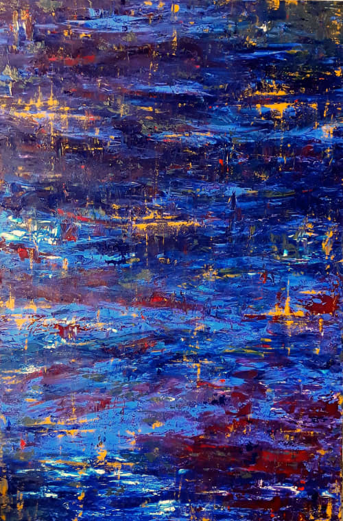 Reflections | Oil And Acrylic Painting in Paintings by Elena Parau