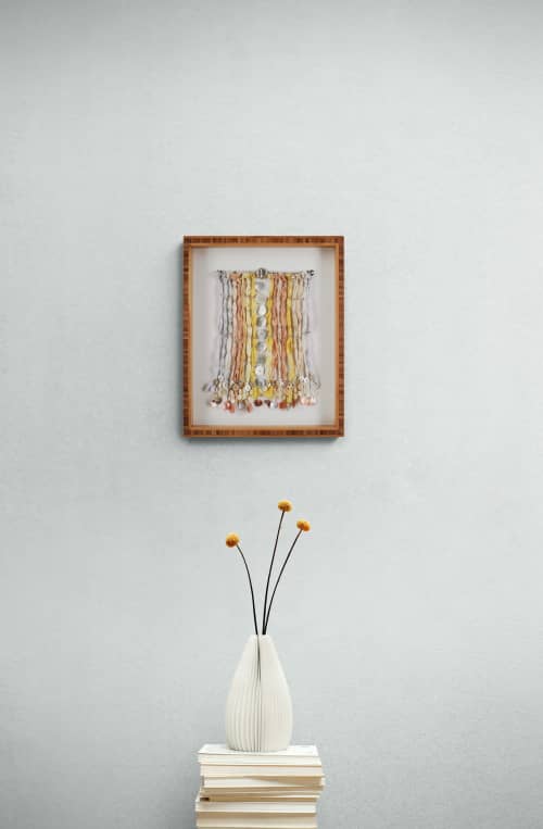 Watchband Tapestry - Silk Sunrise | Wall Sculpture in Wall Hangings by Rachel Leibman. Item made of synthetic
