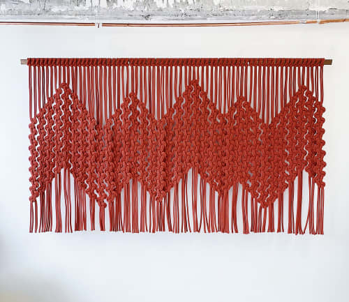 Bridge Linescape | Macrame Wall Hanging in Wall Hangings by Windy Chien | Square Inc in San Francisco. Item composed of fiber