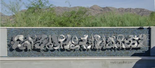 Yoga Screen | Murals by The Sculpture Studio LLCc. Item composed of steel