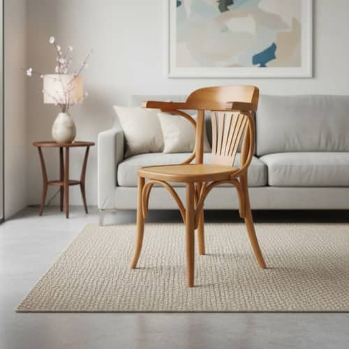 Aspen Thonet-Style Wooden Dining Chair | Chairs by Kleinhaus Furniture. Item made of wood works with mid century modern & contemporary style