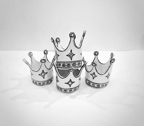 Crown | Sculptures by Dolcezza Pottery. Item composed of stoneware compatible with boho and contemporary style