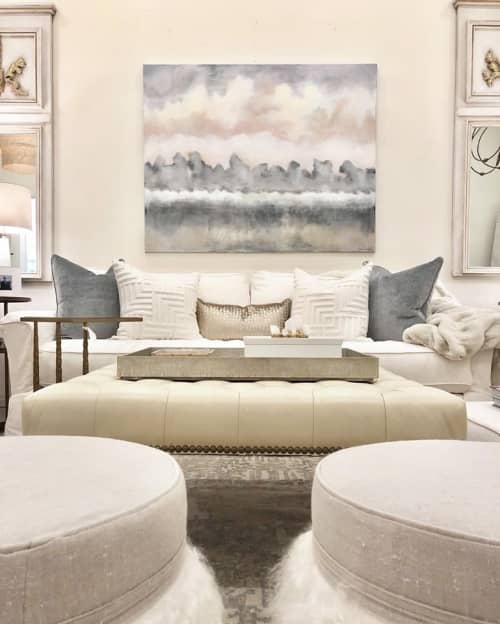 Soothing Sky | Mixed Media by Lori Sperier Art | The French Mix by Jennifer DiCerbo in Covington. Item made of canvas