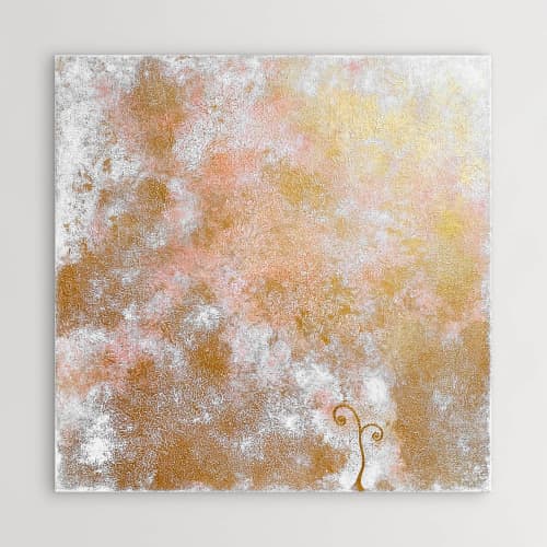 Sprig (SOLD) | Oil And Acrylic Painting in Paintings by Alessia Lu. Item made of canvas works with minimalism & contemporary style