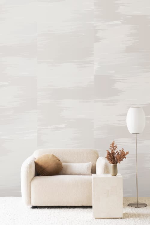 Mirage Grasscloth - Buff | Murals by Emma Hayes. Item compatible with contemporary and modern style